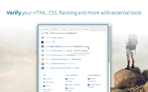 SEO META in 1 CLICK: Pinakamahusay na SEO Tool para sa Chrome - Screenshot 5