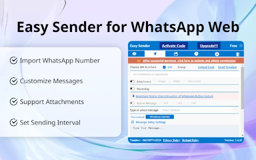 WA Self Sender: Bulk WhatsApp Messaging Tool sa Pilipinas - Screenshot 1