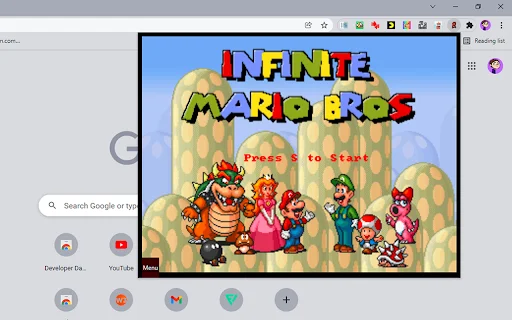 I-download ang Infinite Mario Bros para sa Chrome – Libreng Laro - Screenshot 1