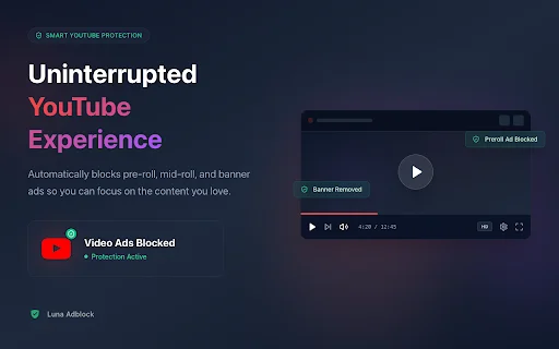 I-download ang Luna Adblock – Libreng Adblocker para sa YouTube - Screenshot 2