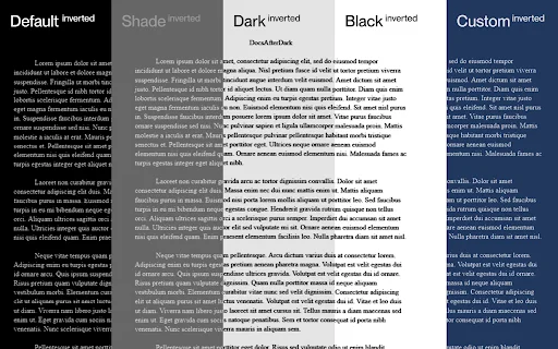 DocsAfterDark: Pinakamahusay na Dark Mode para sa Google Docs - Screenshot 3