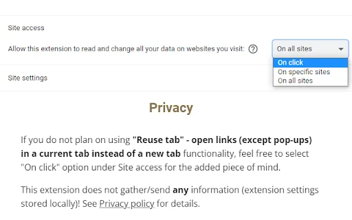 I-download ang Open Link in Same Tab – Iwasan ang Gulo sa Tabs - Screenshot 2